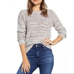 NWT Lucky Brand Marled Scoop Neck Sweater